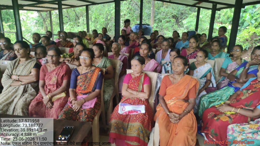 Single Women's Day Celebrated at Dhopave