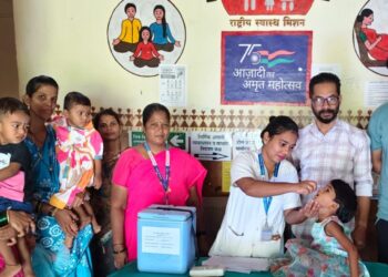 Polio dose in the presence of Nilesh Surve
