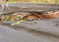 Road at Pangari Tarfe Haveli has caved in