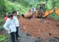 Work on Visapur-Pangari damaged road begins