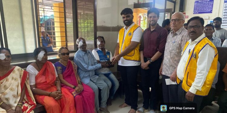 Social welfare initiative by Lions Club of Guhagar