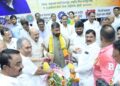 Sachin Ahir felicitated by workers
