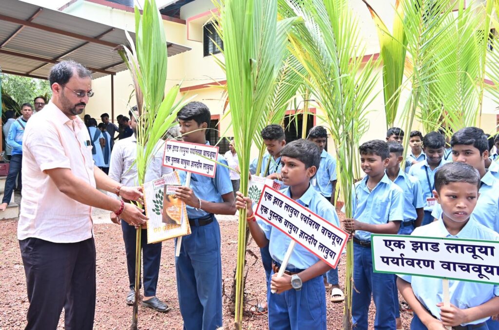 Conservation by planting trees in Dhamanase