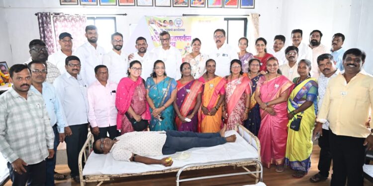 Blood donation camp in Guhagar