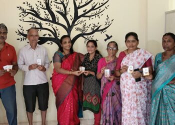 Distribution of NCMC cards at Guhagar