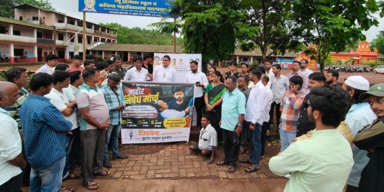 Youth Sena march in Guhagar