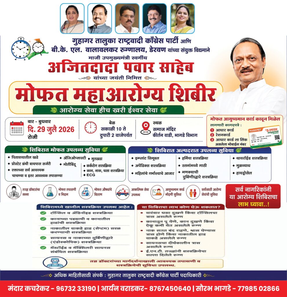 Health camp at Guhagar Kirtanwadi