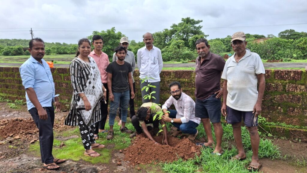 Planting of 287 trees in Guhagar