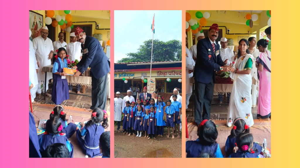Flag hoisting by ex-soldier