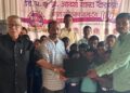 Laptop gift to Dodavali school