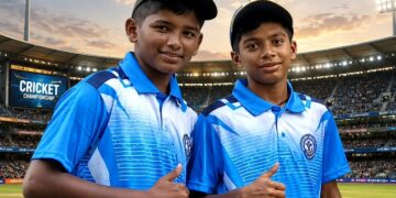 Shrish and Advait selected for tennis cricket tournament