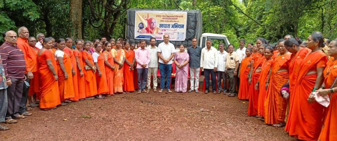 Cleanliness campaign in Chikhali temple area