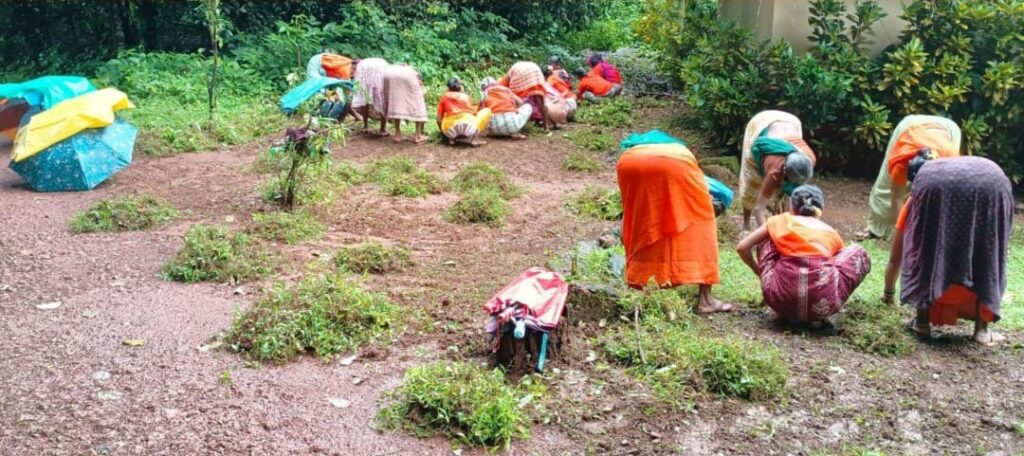 Cleanliness campaign in Chikhali temple area
