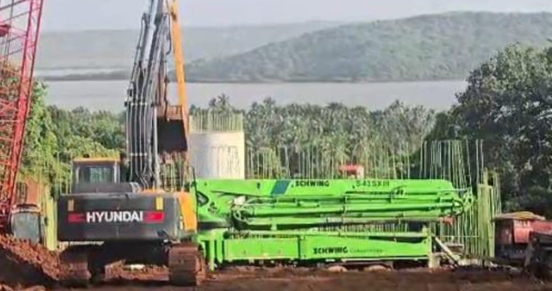 Marine bridge over Jaigad Creek