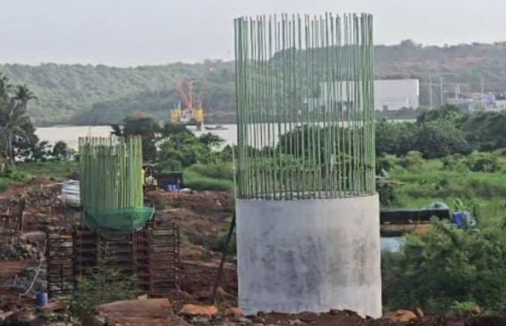 Marine bridge over Jaigad Creek