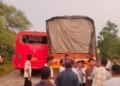 ST bus hit by a truck