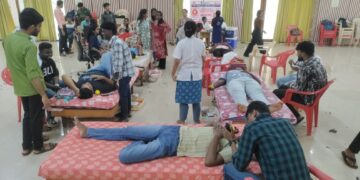 Blood donation camp at Velaneshwar