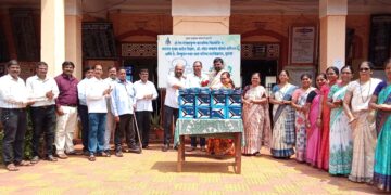 Gift of fans to Guhagar School