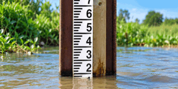 Decline in groundwater levels